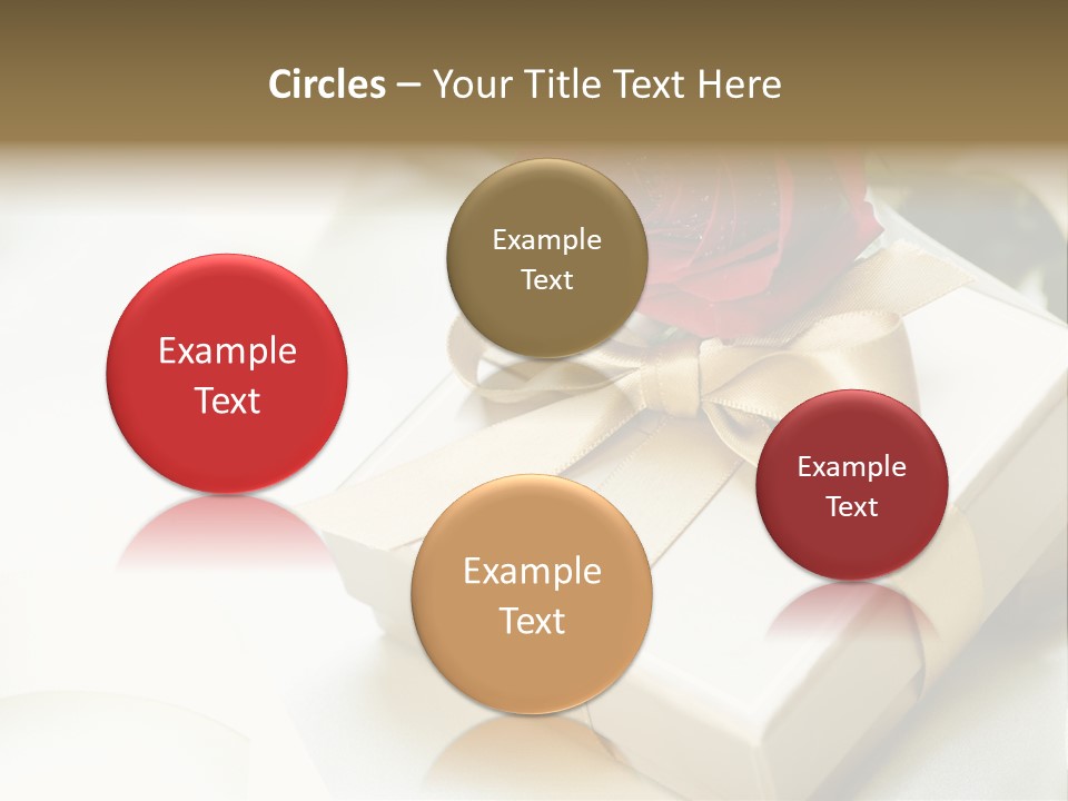 Horizontal Golden Romantic PowerPoint Template