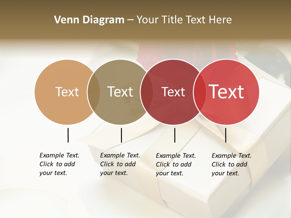 Horizontal Golden Romantic PowerPoint Template