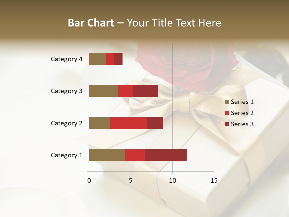 Horizontal Golden Romantic PowerPoint Template