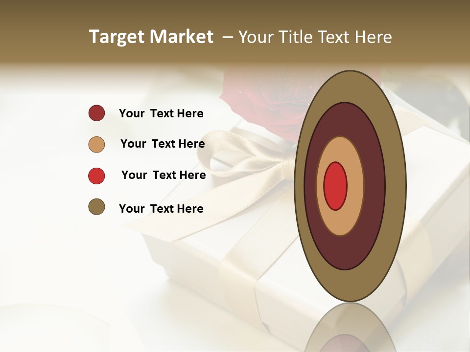 Horizontal Golden Romantic PowerPoint Template