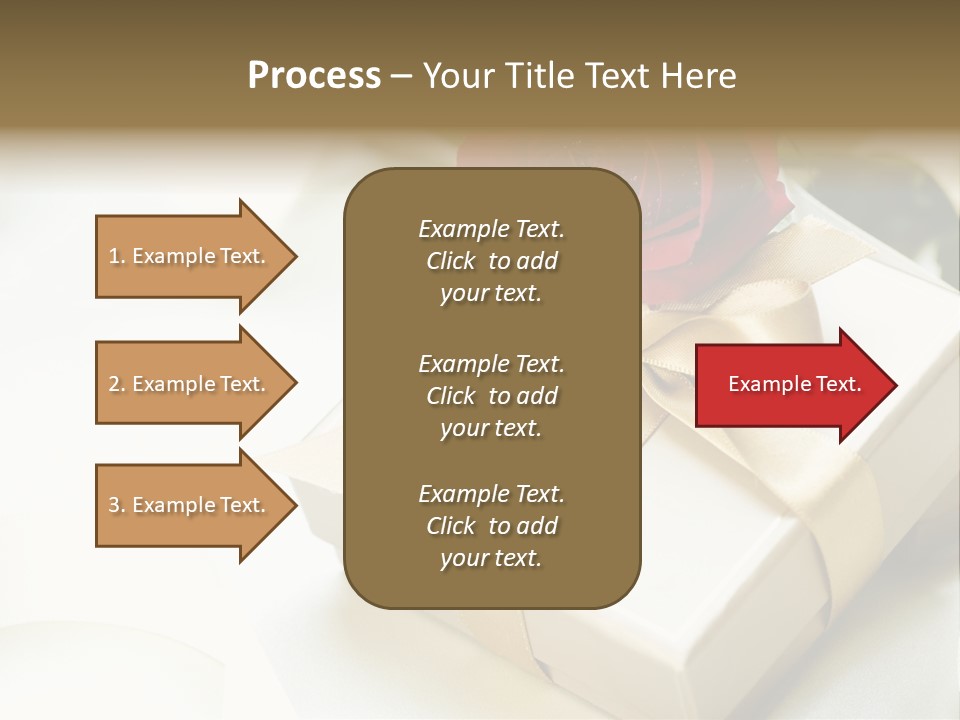 Horizontal Golden Romantic PowerPoint Template