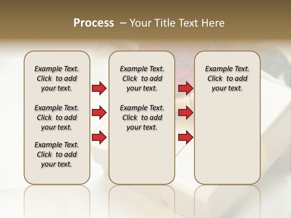 Horizontal Golden Romantic PowerPoint Template