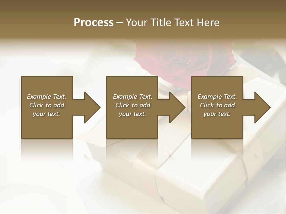 Horizontal Golden Romantic PowerPoint Template