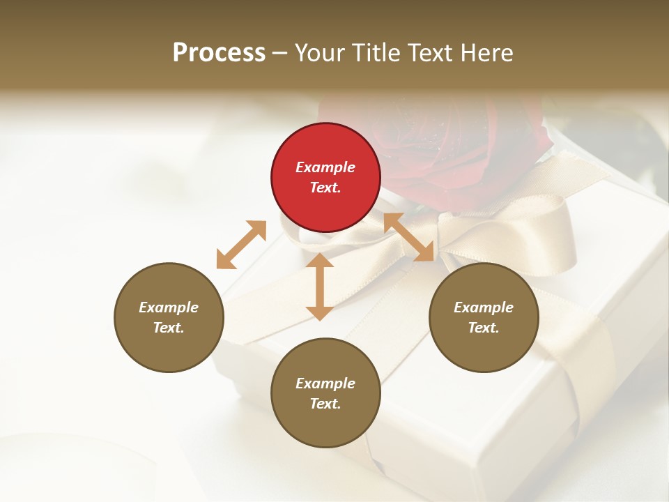Horizontal Golden Romantic PowerPoint Template