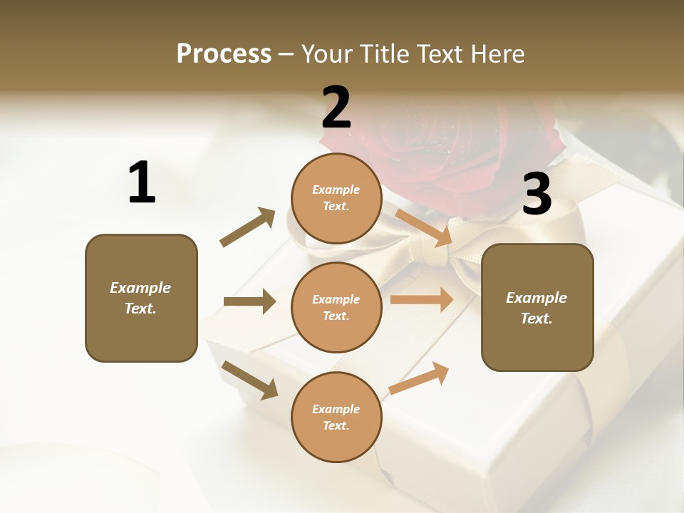 Horizontal Golden Romantic PowerPoint Template