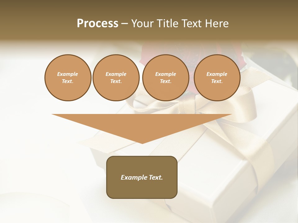 Horizontal Golden Romantic PowerPoint Template