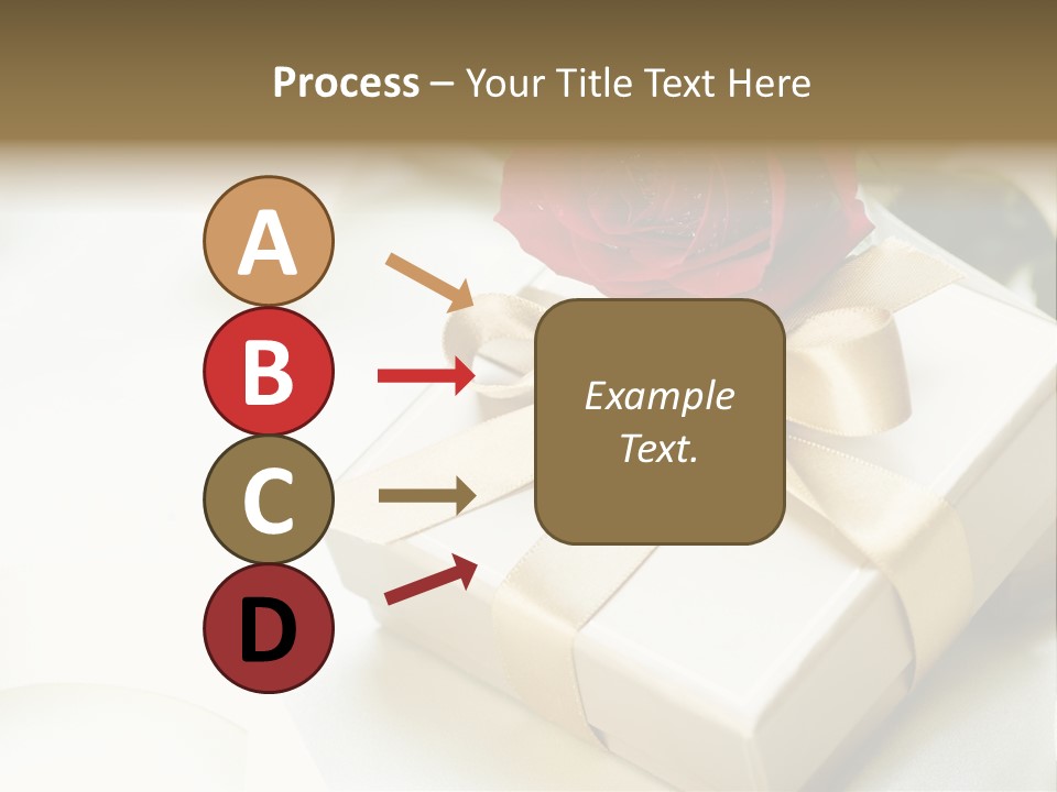 Horizontal Golden Romantic PowerPoint Template