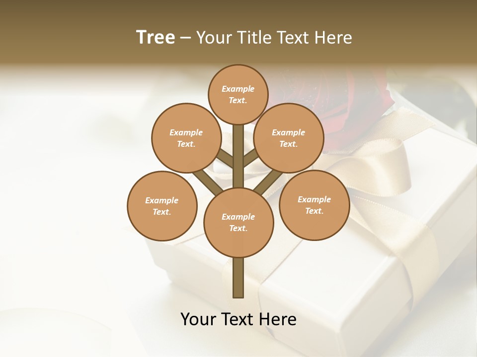 Horizontal Golden Romantic PowerPoint Template