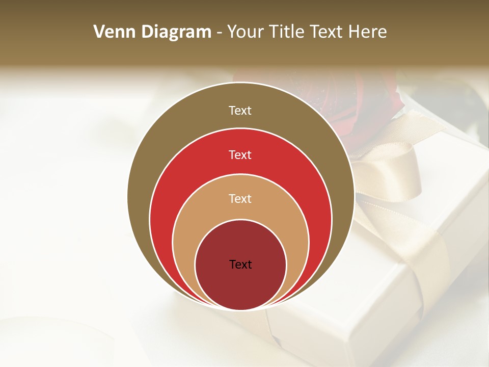 Horizontal Golden Romantic PowerPoint Template