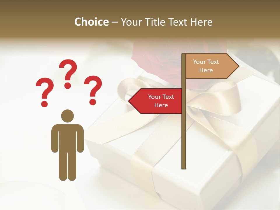 Horizontal Golden Romantic PowerPoint Template