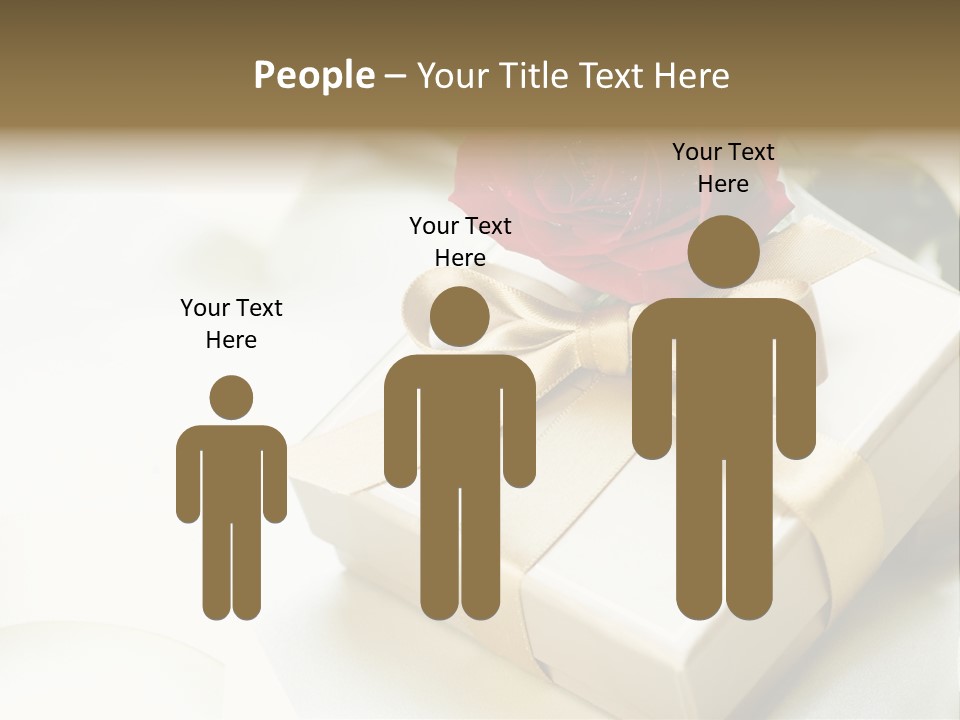 Horizontal Golden Romantic PowerPoint Template