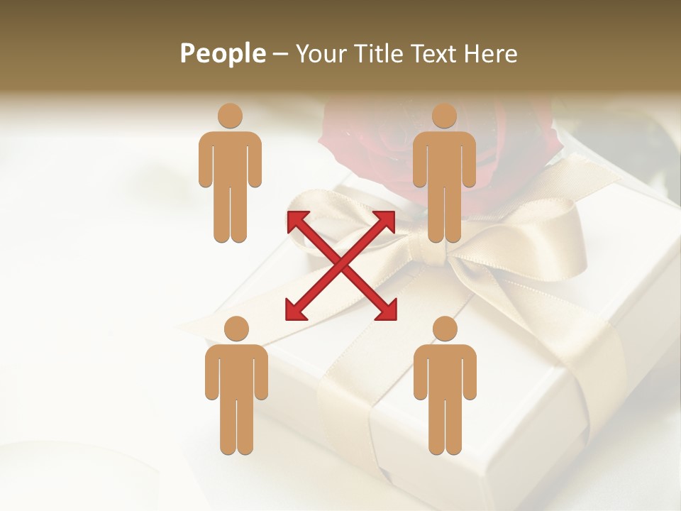 Horizontal Golden Romantic PowerPoint Template