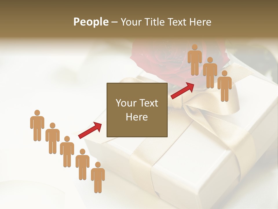 Horizontal Golden Romantic PowerPoint Template