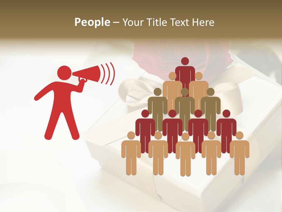 Horizontal Golden Romantic PowerPoint Template