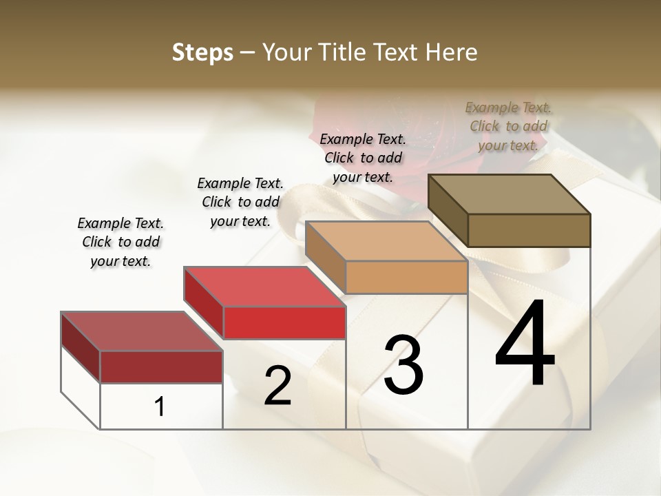 Horizontal Golden Romantic PowerPoint Template