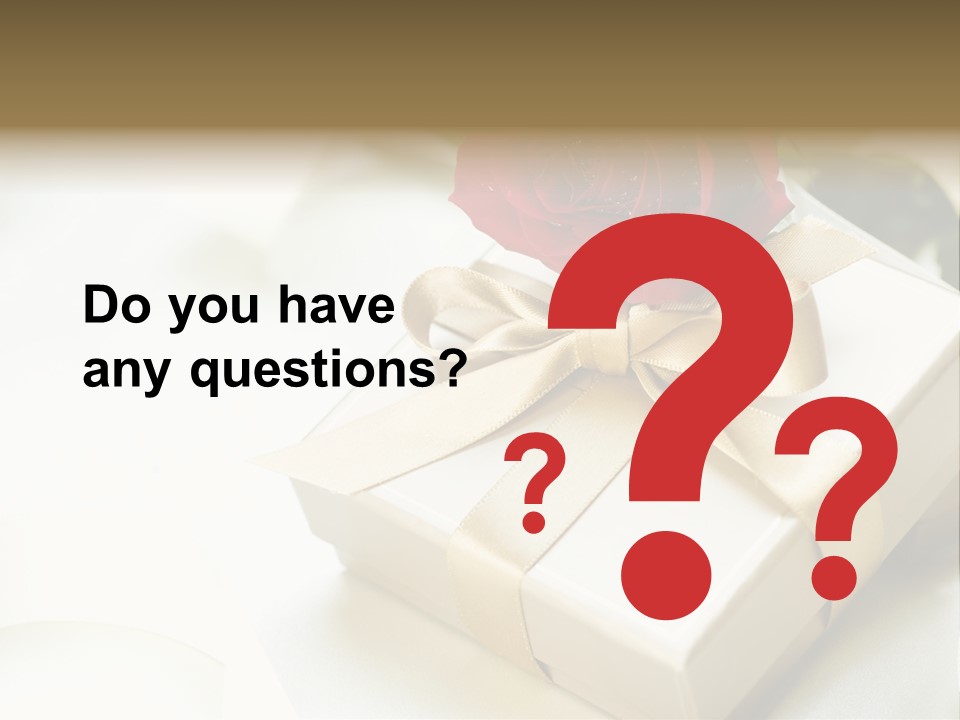 Horizontal Golden Romantic PowerPoint Template