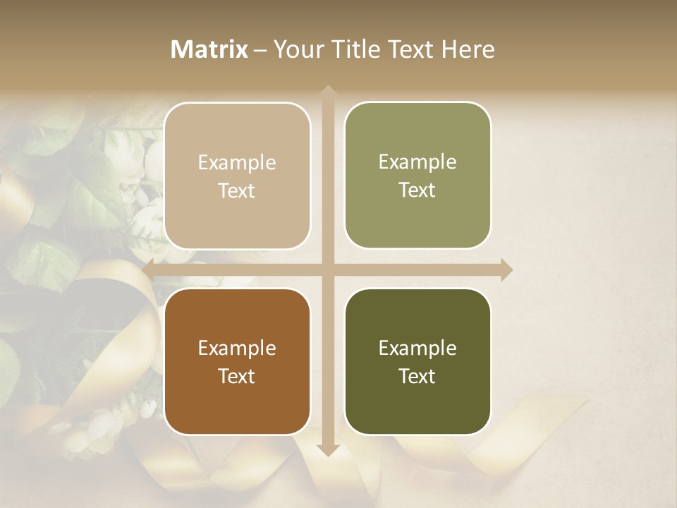 Decoration Border Bouquet PowerPoint Template