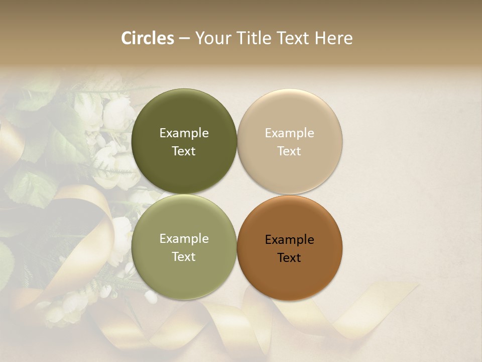 Decoration Border Bouquet PowerPoint Template