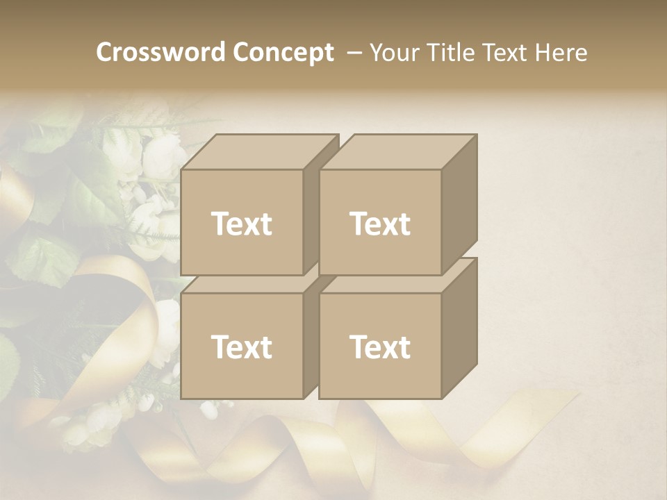 Decoration Border Bouquet PowerPoint Template