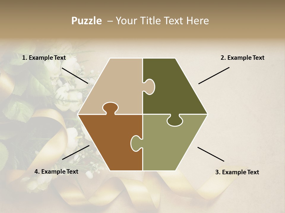 Decoration Border Bouquet PowerPoint Template