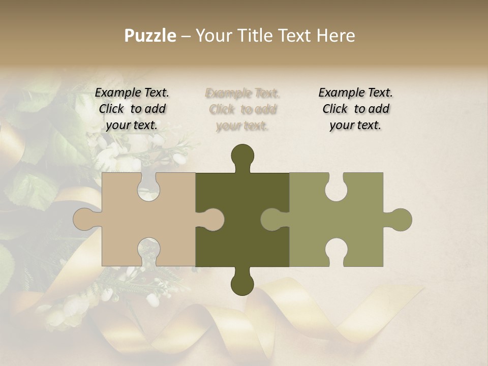 Decoration Border Bouquet PowerPoint Template