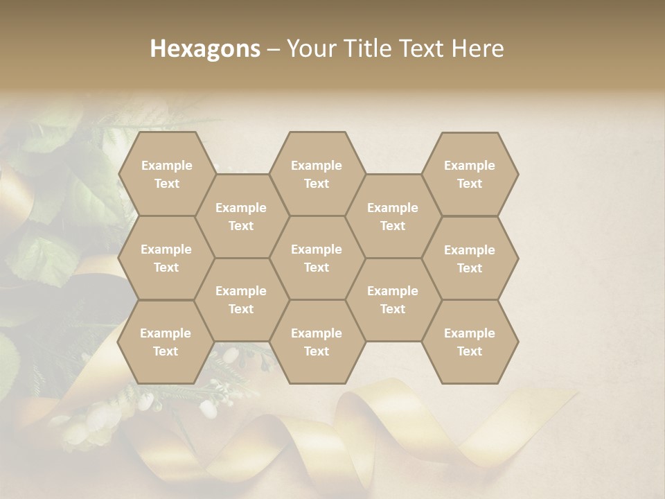 Decoration Border Bouquet PowerPoint Template