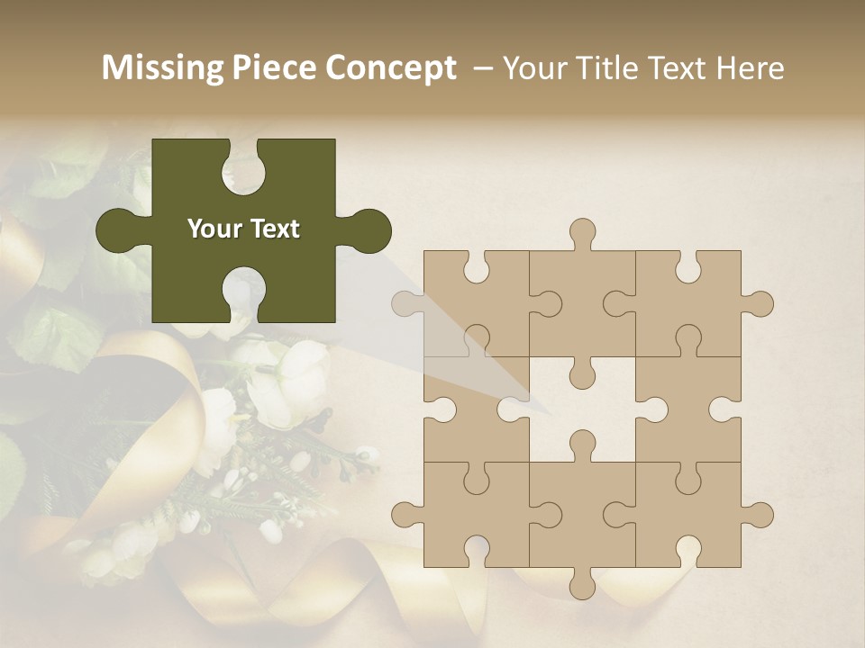 Decoration Border Bouquet PowerPoint Template