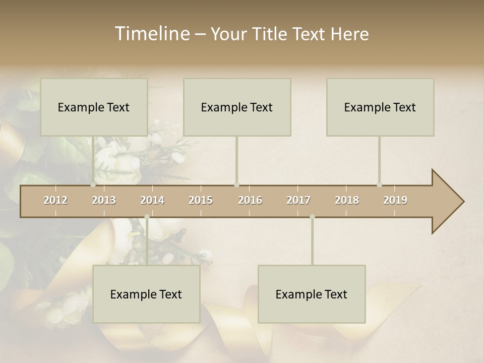 Decoration Border Bouquet PowerPoint Template