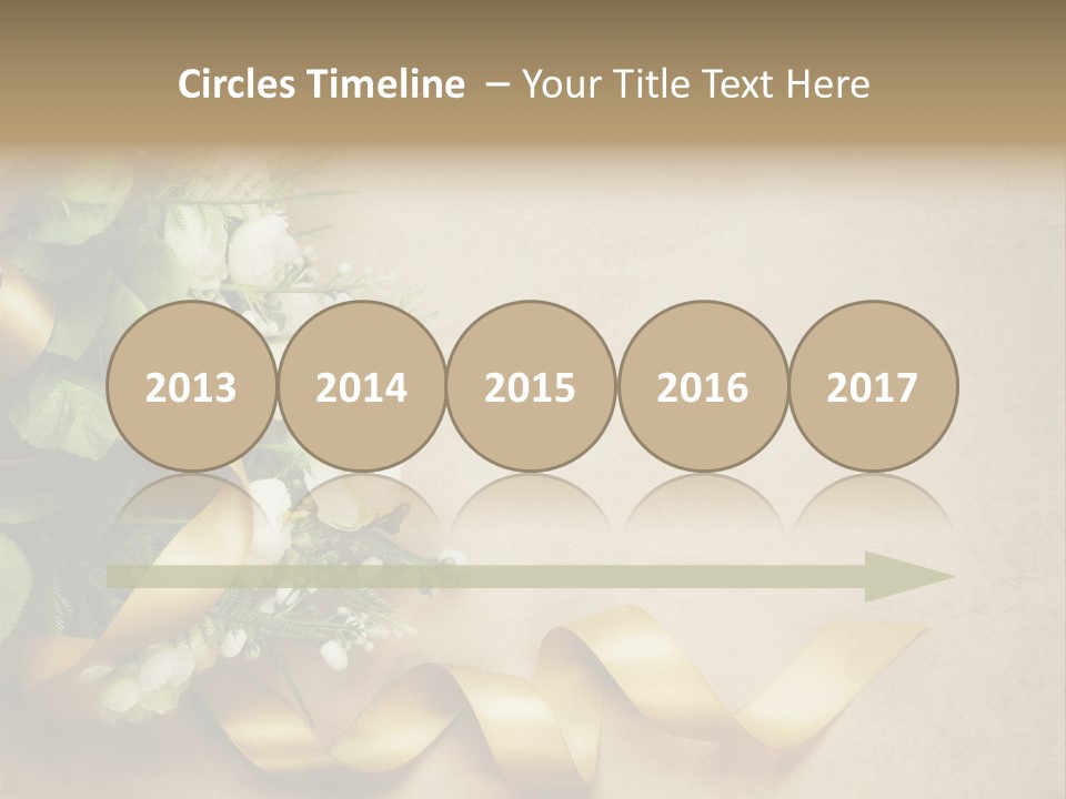 Decoration Border Bouquet PowerPoint Template