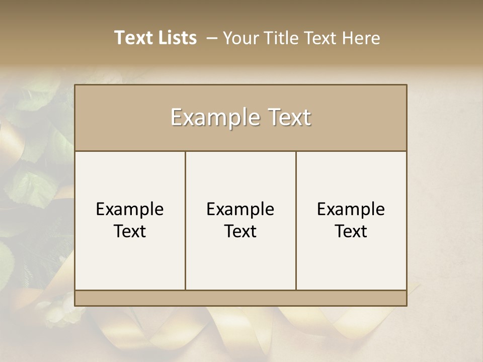 Decoration Border Bouquet PowerPoint Template