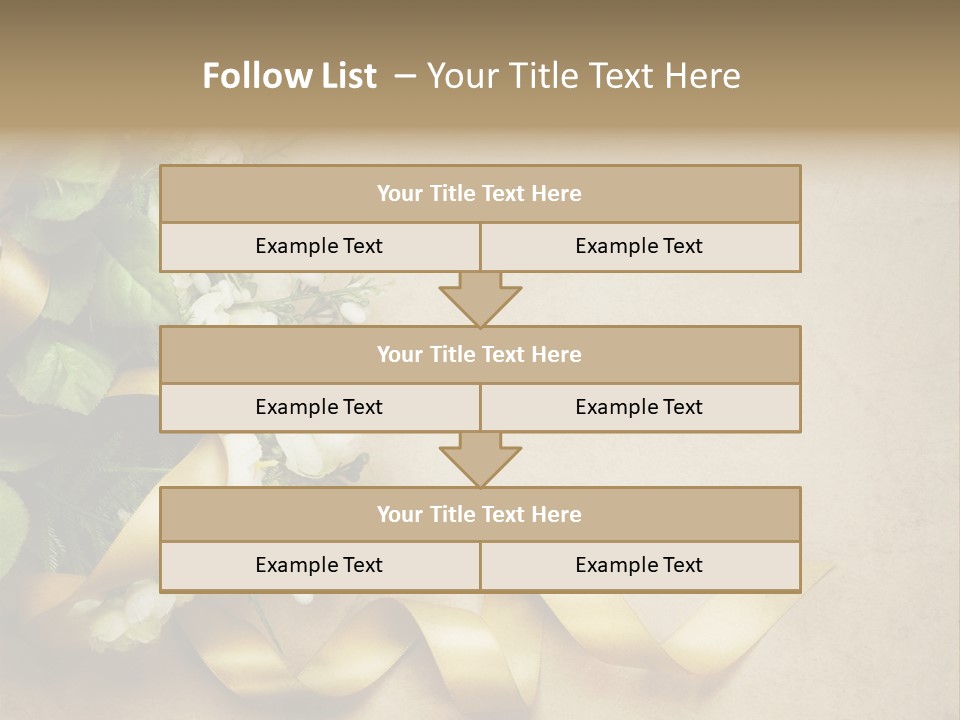 Decoration Border Bouquet PowerPoint Template