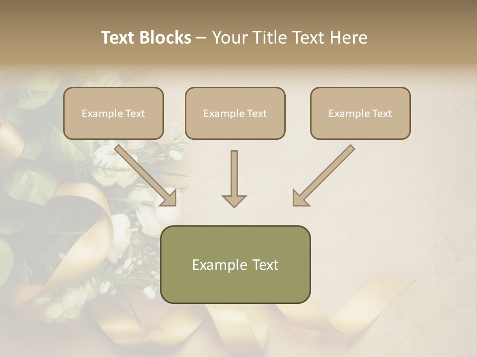 Decoration Border Bouquet PowerPoint Template
