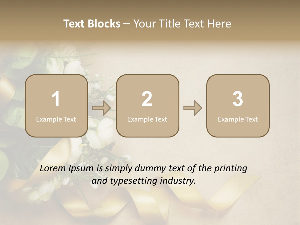 Decoration Border Bouquet PowerPoint Template
