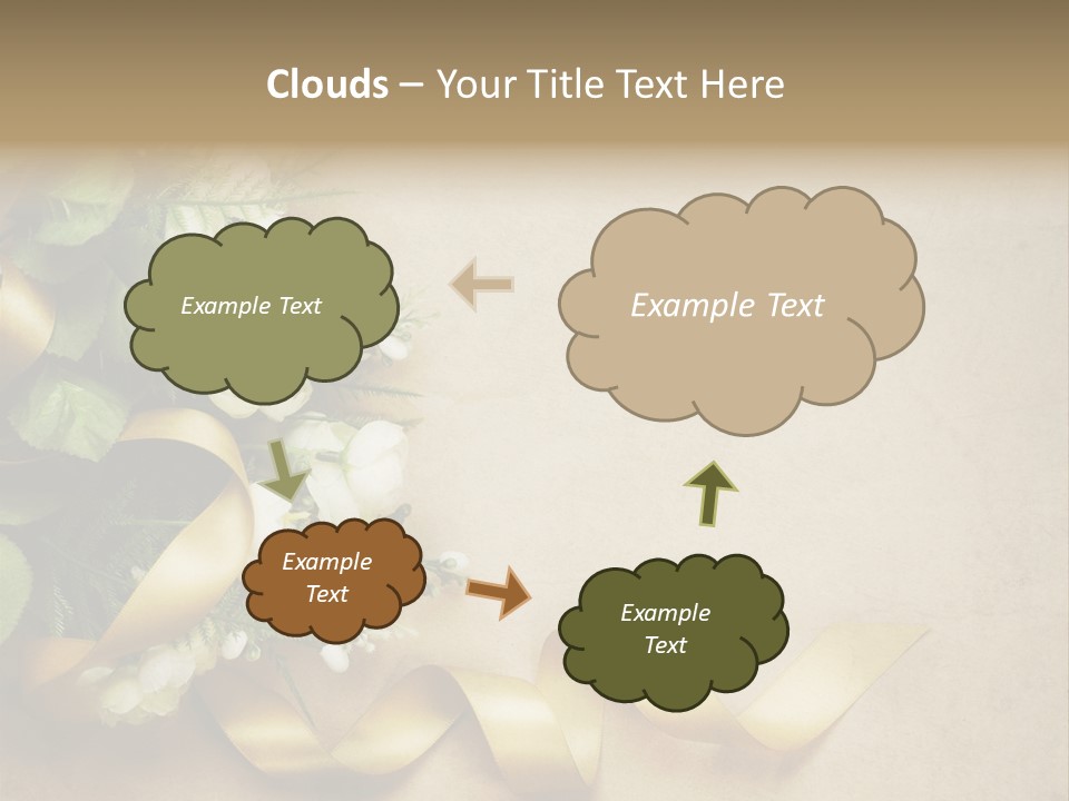 Decoration Border Bouquet PowerPoint Template