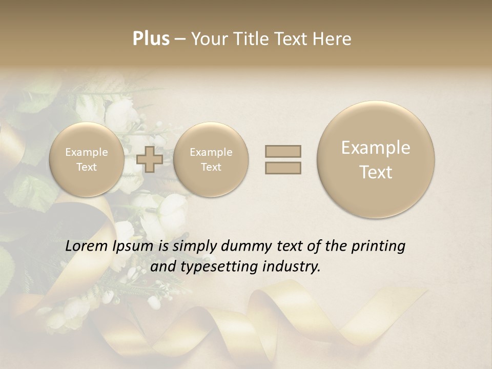 Decoration Border Bouquet PowerPoint Template