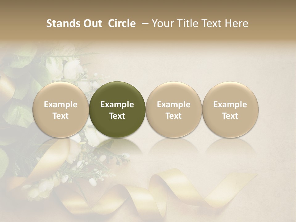 Decoration Border Bouquet PowerPoint Template