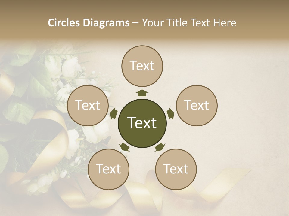 Decoration Border Bouquet PowerPoint Template