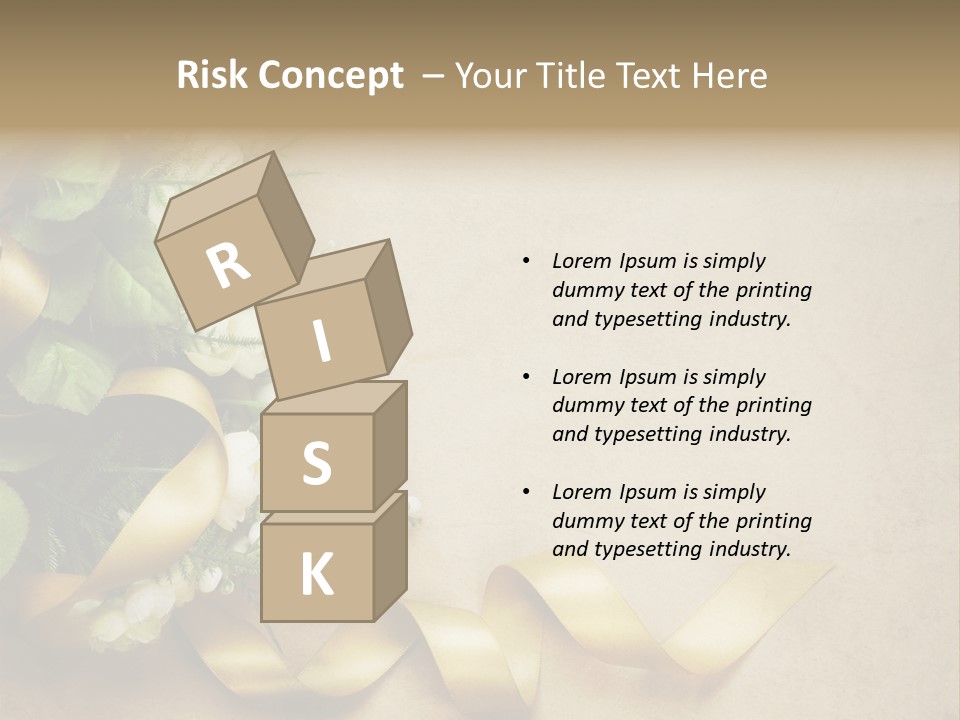 Decoration Border Bouquet PowerPoint Template