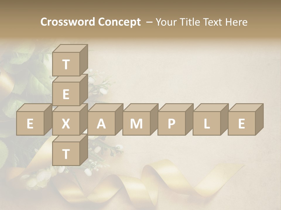 Decoration Border Bouquet PowerPoint Template