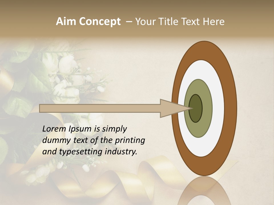 Decoration Border Bouquet PowerPoint Template