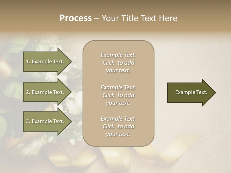 Decoration Border Bouquet PowerPoint Template