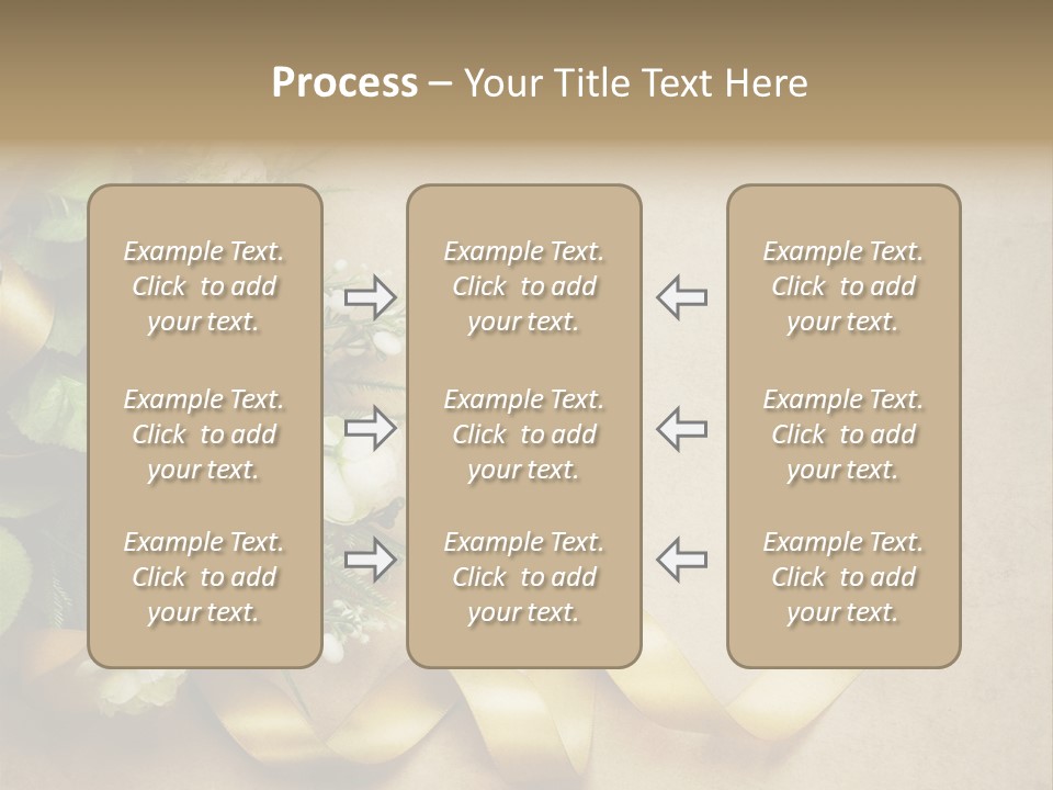 Decoration Border Bouquet PowerPoint Template
