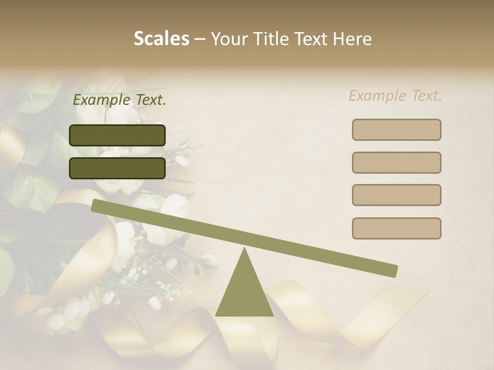 Decoration Border Bouquet PowerPoint Template