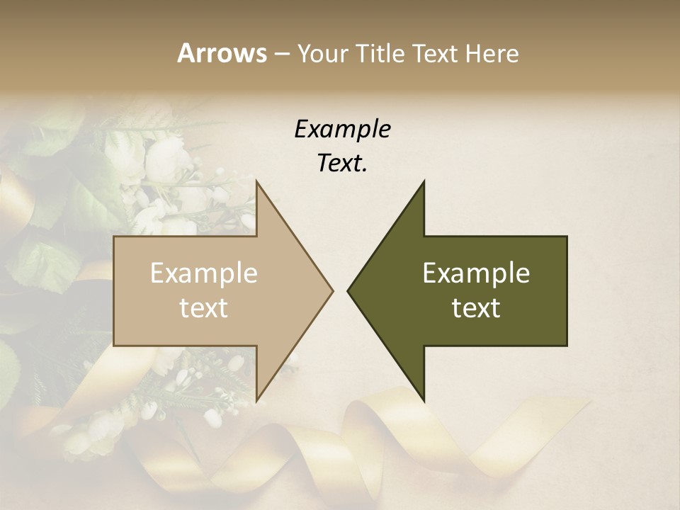 Decoration Border Bouquet PowerPoint Template