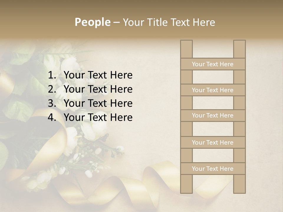 Decoration Border Bouquet PowerPoint Template