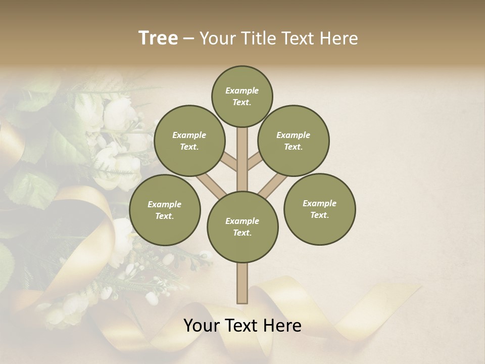 Decoration Border Bouquet PowerPoint Template