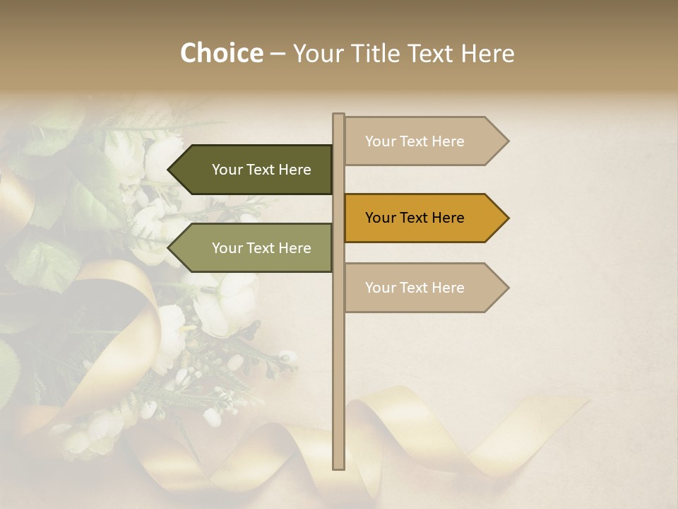 Decoration Border Bouquet PowerPoint Template