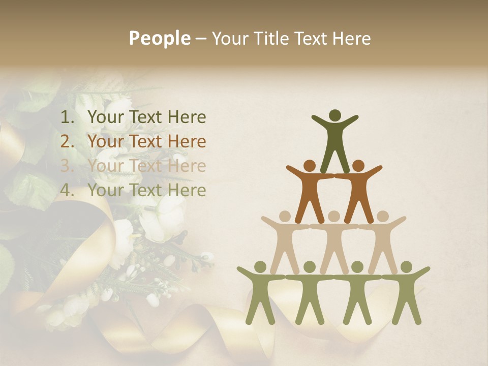 Decoration Border Bouquet PowerPoint Template