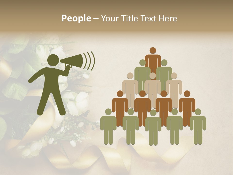 Decoration Border Bouquet PowerPoint Template