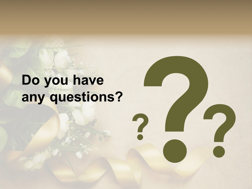 Decoration Border Bouquet PowerPoint Template